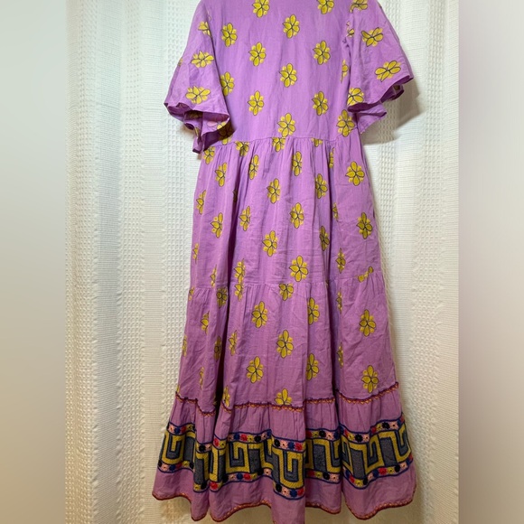 Flirty V Neck Maxi Oliphant Dress - Picture 7 of 7